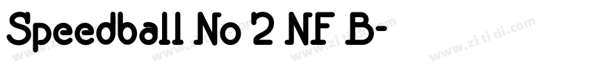 Speedball No 2 NF B字体转换